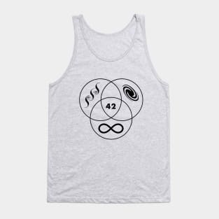 Hitchhikers Guide To The Galaxy 42 - Dark Version Tank Top